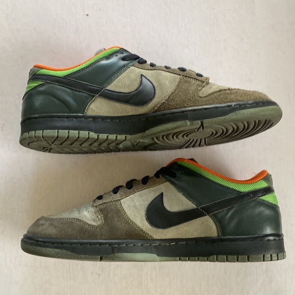 NIKE Men’s DunkLow CL Green Adventure Park Sneakers 304714-301 Size11 US - Picture 6 of 11